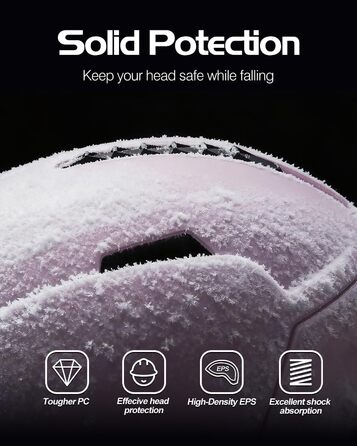 Унісекс-лижний шолом Odoland, шолом для сноуборду для чоловіків та жінок, юніорський розмір, оптимальний захист, система вентиляції, регульований розмір, сніговий шолом для дорослих для катання на лижах/сноуборді, розмір M (55-59 см), градієнтний рожевий