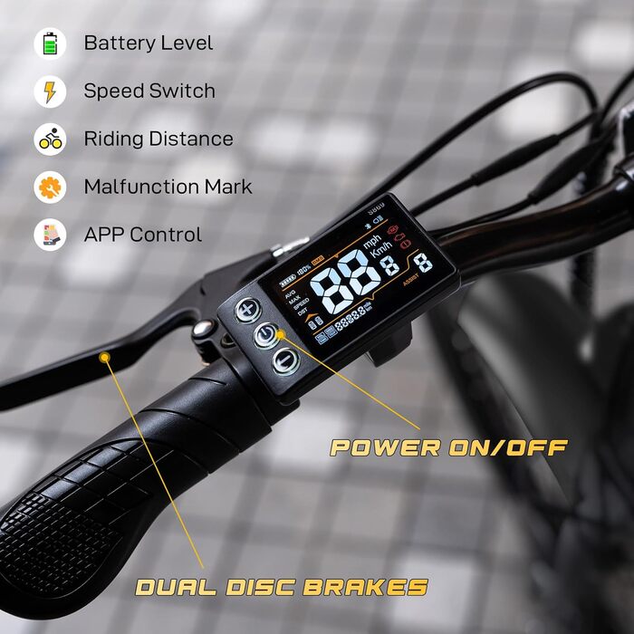 Електричний велосипед EVERCROSS EK8 для дорослих, 26-дюймовий електровелосипед - двигун 250 Вт, акумулятор 36 В 10,4 Аг, 15/20/25 км/год, максимальне навантаження 120 кг, гірський електровелосипед для жінок та чоловіків, чорний стандарт
