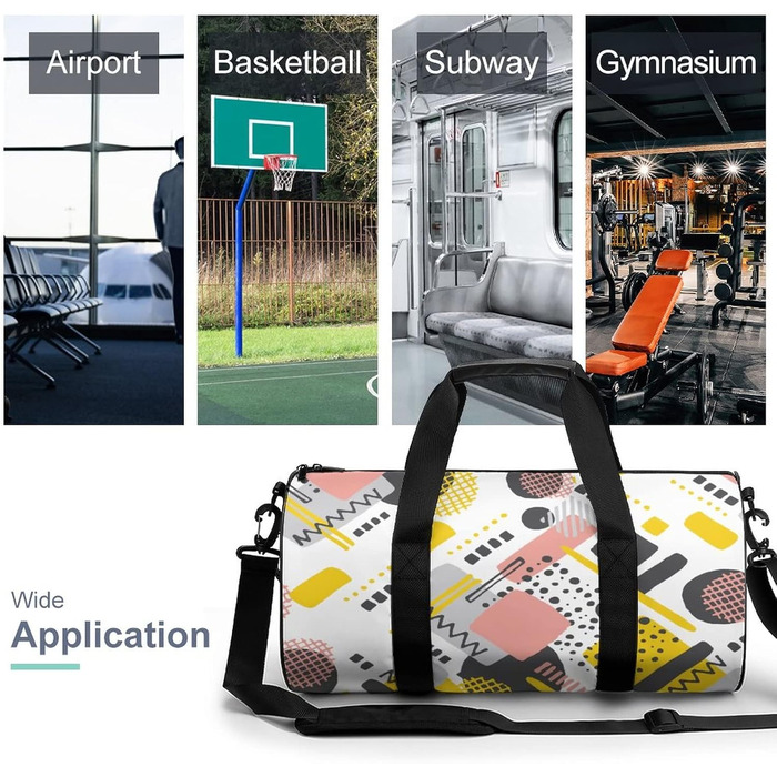Універсальна дорожня сумка, геометричний графіті, спортивна сумка для чоловіків та жінок, сумка-мішок, спортивна сумка