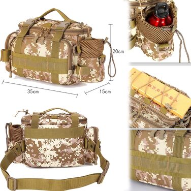 З великою місткістю, сумка для риболовлі великої місткості, водонепроникна сумка для зберігання рибалки, сумка для риболовлі на коропа, сумка на одне плече, колір жовтий