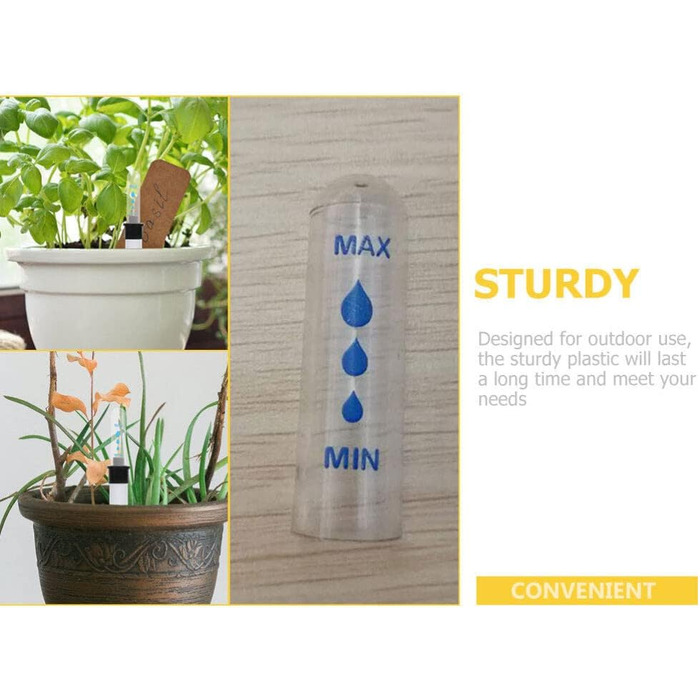Індикатор рівня води Рослини Гідропонний індикатор рівня води Індикатор поливу Кімнатні рослини (18 см, 30 см), 8 шт.