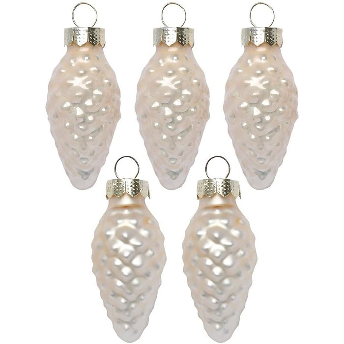 Чарівні міні-різдвяні кульки у формі шишок 12 шт Inge-glas