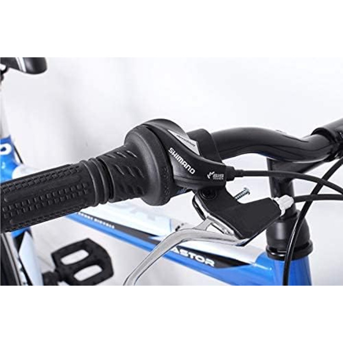 Велосипед 26 дюймів, 21-швидкісна коробка передач Shimano з ліхтарями, що відповідає німецьким правилам дорожнього руху (STVO), бірюзовий колір, подвійна рама