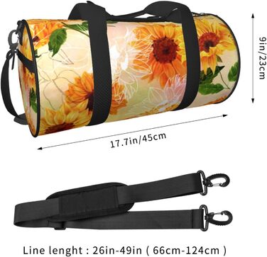 Універсальна дорожня сумка, стильна спортивна сумка з соняшниками для чоловіків та жінок, сумка-мішок, спортивна сумка