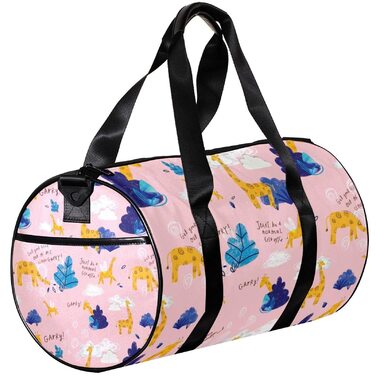 Спортивна сумка, маленька дорожня сумка, сумка для йоги, з принтом жираф'яче листя, сумка для фітнесу на відкритому повітрі, ручна поклажа