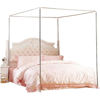 Тримач для москітної сітки для ліжка з балдахіном, кутове ліжко, каркас балдахіну для ліжка розміру Twin/Full/Queen/King/California King, 32 мм, 200x220 см (1 упаковка)