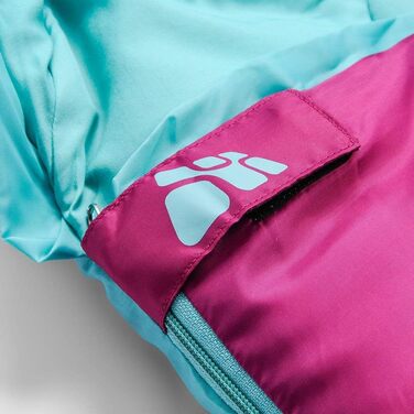 Дитячий спальний мішок meteor Ymer Ultralight Температурний діапазон від -5C до 11C Зручний спальний мішок для дітей 15550 см з мякою внутрішньою підкладкою Матусин спальний мішок для ночівлі в дитячому садку кольору фуксії / мяти