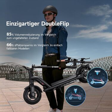 Електричний самокат, дозволений для використання на вулицях, із сертифікацією ABE, 10-дюймові колеса, максимальний запас ходу 65 км Підвіска на чотирьох колесах Складаний, має сертифікат IPX5 та TV, електричний самокат для дорослих, 65i