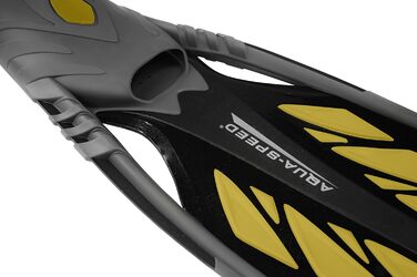 Ласти для сноркелінгу Aqua Speed довгі для дорослих Ласти для дайвінгу для чоловіків та жінок Ласти для сноркелінгу Ласти для дайвінгу Ласти для плавання Ласти для плавання Ласти для басейну INOX Розмір 42/43 Сірий/Жовтий