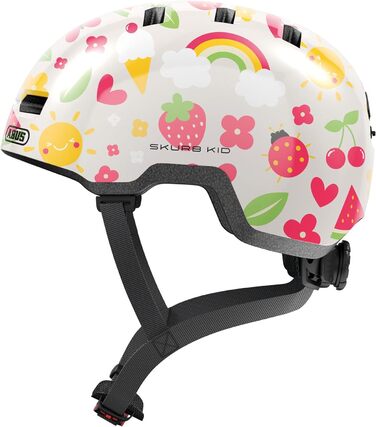 Дитячий шолом ABUS Skurb Kid - міцний велосипедний шолом у скейтерському стилі з місцем для косички та різноманітними дизайнами -