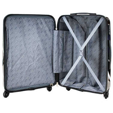 Валіза Semi Line 24' (M) Black Marble (T5730-2)