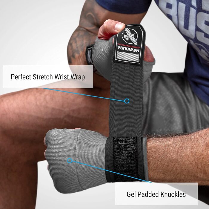 Боксерські рукавички Hayabusa Quick Gel, сірі, розмір L