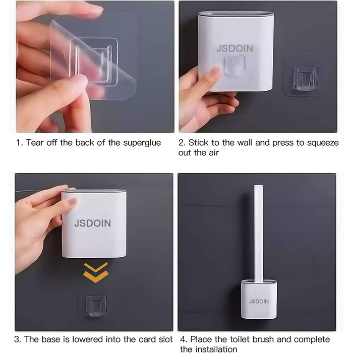 Щітка для туалету силіконова щітка для туалету та контейнер, щітка для туалету з швидковисихаючим тримачем стояча щітка для ванної