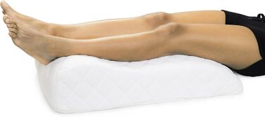 Улюблена 194489 Преміальна подушка для ніг з в&39язкоеластичним шаром (прошитована мікрофіброю подвійного в&39язання) приблизно 40 x 68 x 16,5 см, біла