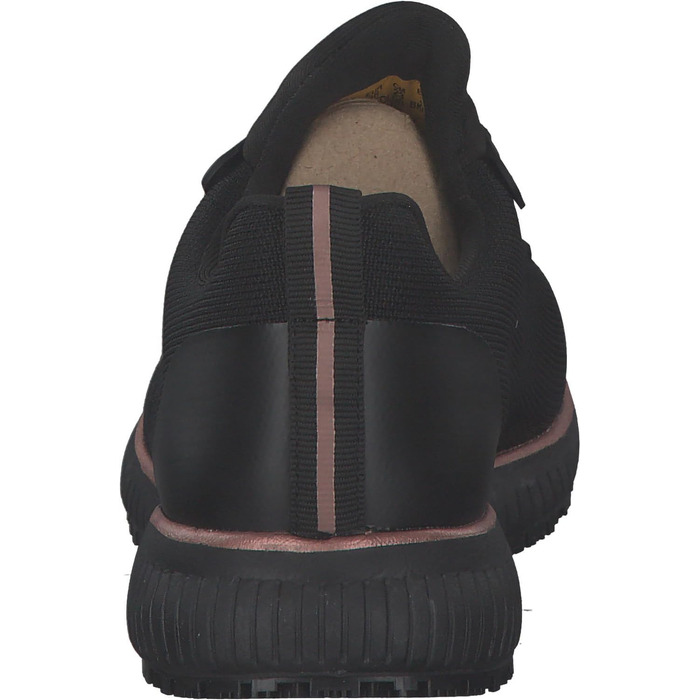 Кросівки Skechers Work Squad SR чорні з плоским в&39язанням та рожево-золотистою обробкою, 40 EU