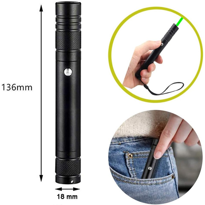 Портативний ліхтарик YILAYMEI High Power Long Range USB Rechargeable Lightlight for Hiking, Cat Toy Charging USB