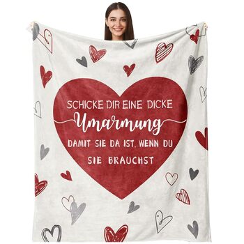 Подарунок для найкращої подруги, ковдра-обіймачка для дівчини, подарунок на день народження для дівчини, різдвяний подарунок для найкращої подруги, жінки, сестри, колеги 150*200 см