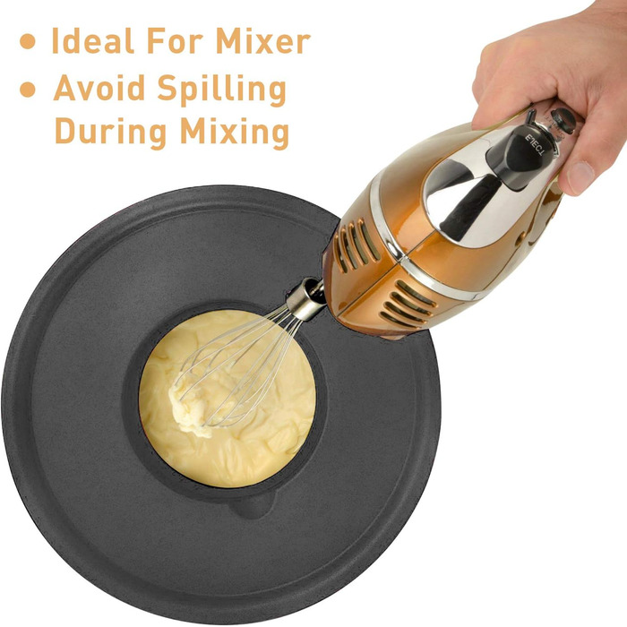 Набір мисок для змішування з 5 шт. , нержавіюча сталь Wildone з герметичними кришками, 3 насадки для терки, мірні мітки та нековзн