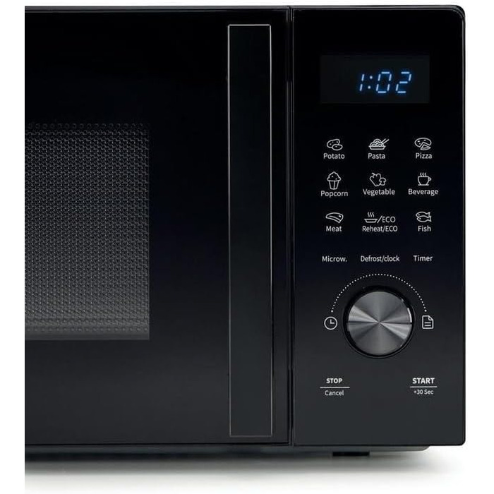 Тільки MWO, 20 л, відкривання дверцят зліва, LED-дисплей з кнопками, 9 функцій, максимальна потужність 700 Вт, 20MOBSD1H