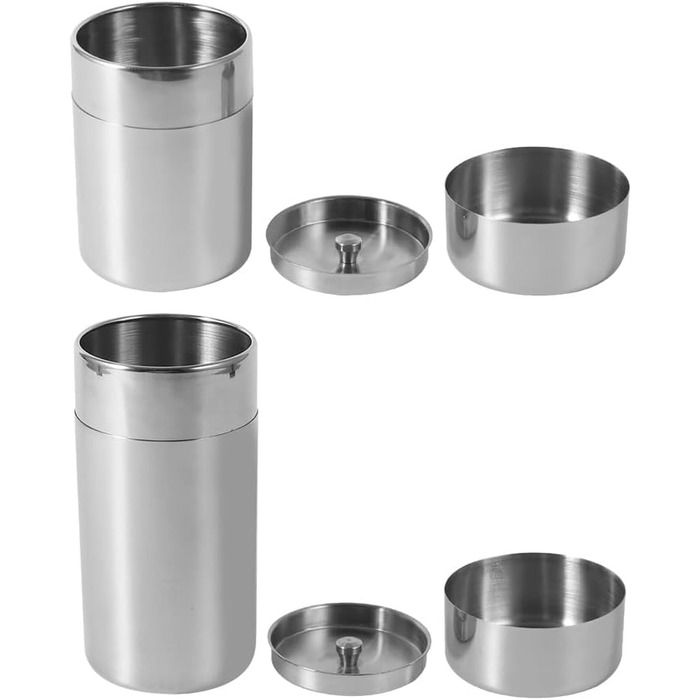 Банки для чаю, розсипний чай з нержавіючої сталі, бляшанки для чаю, бляшанки для солі, банки для зберігання, контейнери для кавових зерен, бляшанки для спецій, контейнери для зберігання харчових продуктів з кришками для кави, цукру, спецій, горіхів тощо.