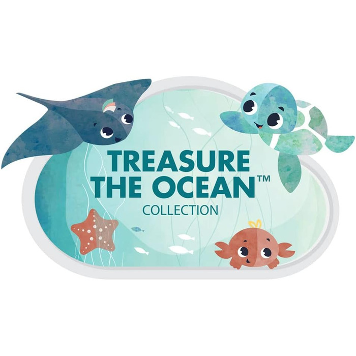 Крихітний килимок Love Treasure the Ocean, музичний мобіль 2-в-1 Gymini, м'яка дитяча ігрова ковдра з ігровою аркою, музичний мобіль і безліч іграшок, придатний для використання з народження, різнокольоровий