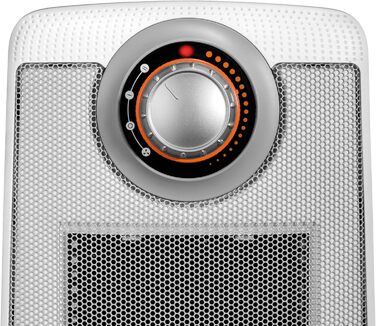 Керамічний вентилятор-обігрівач Unold 86440 - білий, до 2000 Вт, функція вентилятора, 4-ступінчастий термостат, коливання 75, легкий та тихий, захист від перегріву, ручка для перенесення, захист від крапель IP21