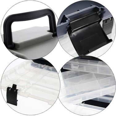 Ящик для рибальських снастей з 4 ящиками для зберігання рибальських аксесуарів та наживки