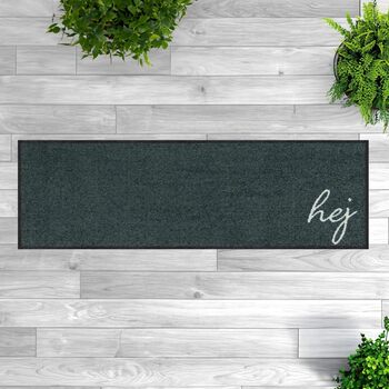 Килимок MOCAVI Килимок для взуття з бордюром, що миється, для вулиці та приміщень, антрацитовий, 30x100 см, килимок для взуття, довгий, вузький, для зняття взуття, декоративна зона для приміщень, вулиці, килимок для передніх дверей, килимок для багажника,