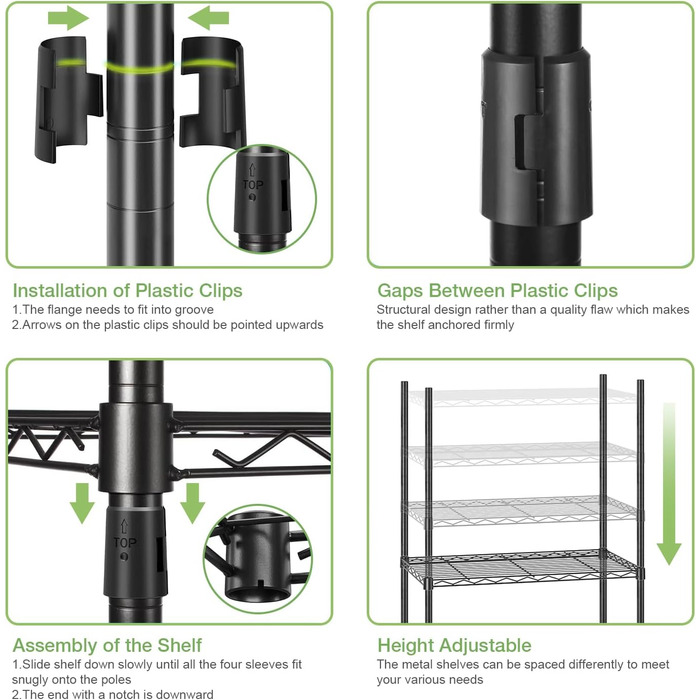 Вішалка для одягу на колесах, штанга для одягу, міцна металева вішалка для одягу, шафа з 3 шт. ангами для одягу та полицею, гачки (чорна, 45 Г x 120 Ш x 205 В) 45 Г x 120 Ш x 205 В Чорний