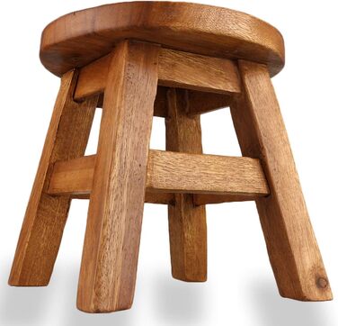 Універсальний дитячий табурет круглий дерев'яний табурет з масиву дерева з тваринним мотивом сонечко з багатьма можливими варіанта