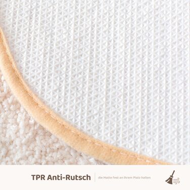 Милий килимок для ванної/килимок для ванної кімнати, нековзний, м&39який килимок для ванної душу, милий плюшевий мікрофібра, суперпоглинаючий плюшевий килимок 45x65 см (у формі яйця)