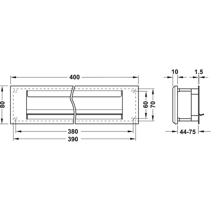Термоізольований газетний клапан для вхідних дверей Letter Flap