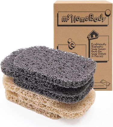 Тримач для мила myHomeBody подушечки для підняття мила для мильниці багатотканий, ефективний тримач для мила для душу набір з 6 пр