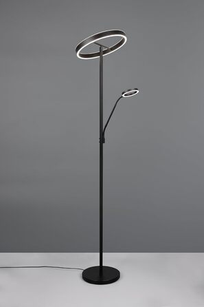Стільник LED Trio Willis 449510232, матовий чорний метал, 39 5.5 Вт, регульована колірна температура, диммер