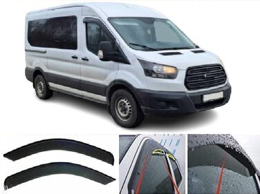 Вітровий дефлектор для Ford Transit 2013 2014 2015 2016 2017 2018 2019 2020 2021 2022 2023 2024, 2 шт.