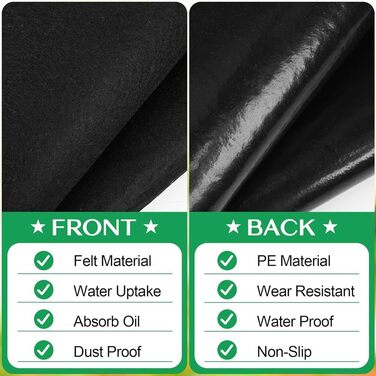 Килимок для навісу - водонепроникний килимок для зовнішнього складу 6 x 4 фути, килимок для меблів, що миється, з нековзною підкладкою