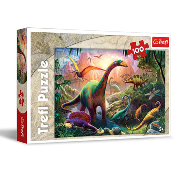 Пазл, Світ динозаврів, 100 елементів, для дітей від 5 років
