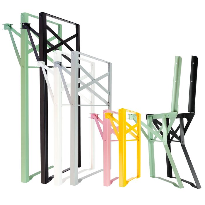 Набір для пивного саду Natural Goods Berlin, 2 предмети - металевий каркас для пивного столика (чорний, 70 см x 42 см) - ніжки для столу - міцний каркас столу для саду, патіо та кемпінгу, В70 x Ш42 см - стіл чорного кольору