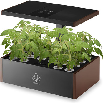 Гідропонна система вирощування Scentalis із повним спектром рослинної лампи - вкладиш від 12 до 20 стручків - Кімната гідропонна теплиця та трав&39яний сад - Для рослин, овочів і фруктів - Розумна гідропонна система