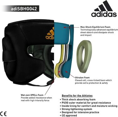 Шолом Adidas Speed Sparring для боксерських тренувань, білий, розмір M