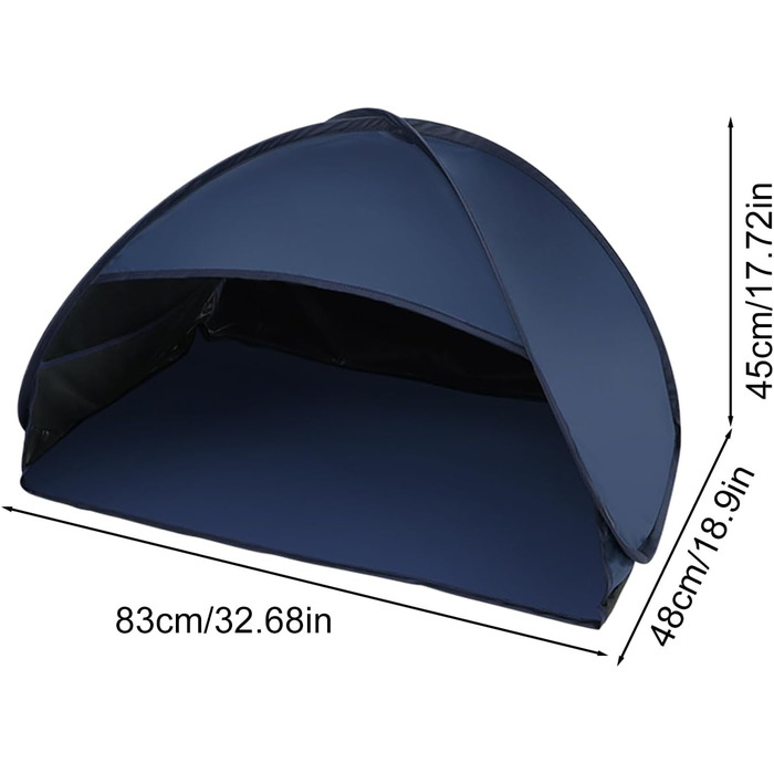 Намет для ноутбука, невеликий спальний намет, захисний щиток для обличчя, сонцезахисний тент, укриття для пікніків, засмаги, басейну, кемпінгу, пляжу, відпусток, риболовлі, походів, пікніків, темно-синій