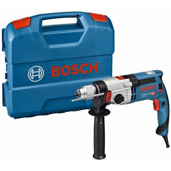 Ударний дриль Bosch Professional GSB 24-2 (потужність 1100 Вт, макс. крутний момент 40/14,5 Нм, вкл. швидкозатискний патрон, додат