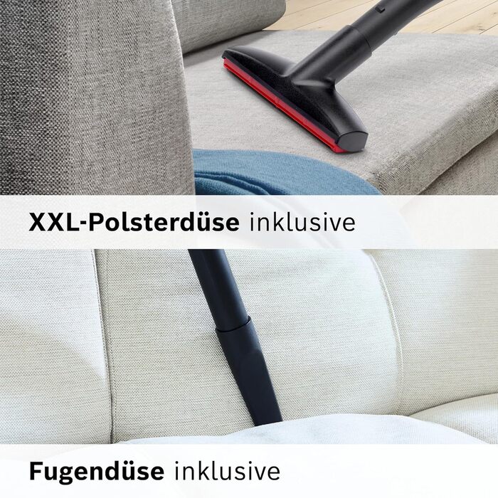 Безмішковий пилосос Bosch серії 6 BGC436, пилосос, ідеально підходить для алергіків, гігієнічний фільтр, підлогова насадка для пар