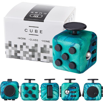 Іграшка Yetech Green Anti-Stress Cube, антистресовий кубик із функцією 6 сторін, для дітей і дорослих, засіб для зняття стресу від