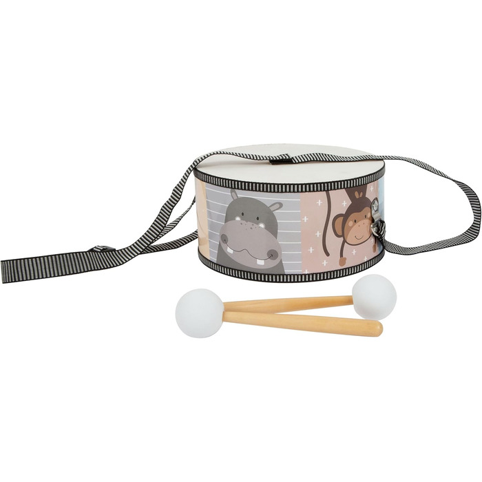 Маленький барабан Colorful Wilderness з мотивами тварин і дерев&39яними паличками, для дітей від 3 років, 11952, зелений