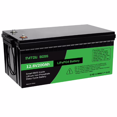 DATOUBOSS LiFePO4 12V Battery with BMS 8000Cycles, 100A 200A 300A, for Inverter, Motorhome, Solar System, Boat, Household, Solar