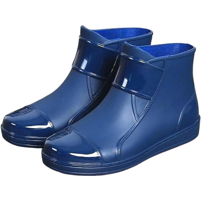 Чоловіче гумове взуття, чоловічі гумові чоботи, коротке гумове робоче взуття для вулиці, водонепроникне, бавовняне, тепле, чорне, розмір EU 41