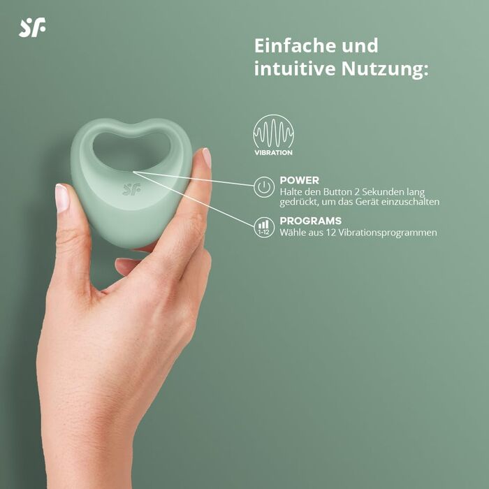 Вібратор та ерекційне кільце Satisfyer Perfect Pair 3, 2-в-1, силікон, водостійке, 12 режимів