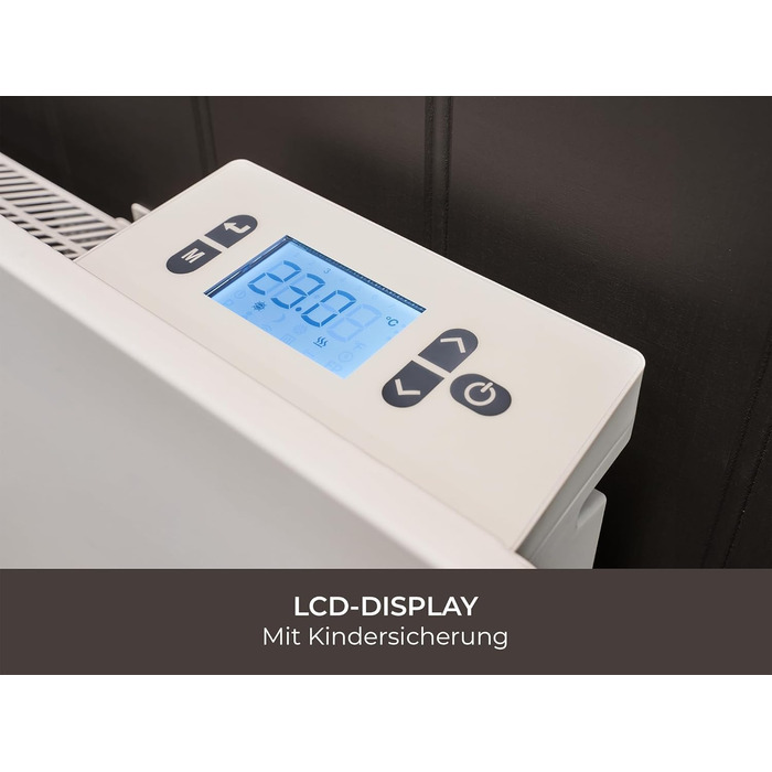 Електричний радіатор Adam Solis з керамічним сердечником потужністю 1500 Вт білого кольору