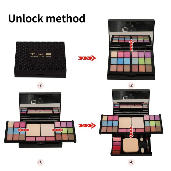 Палітра тіней BrilliantDay Shimmer Smoky (28 кольорів)